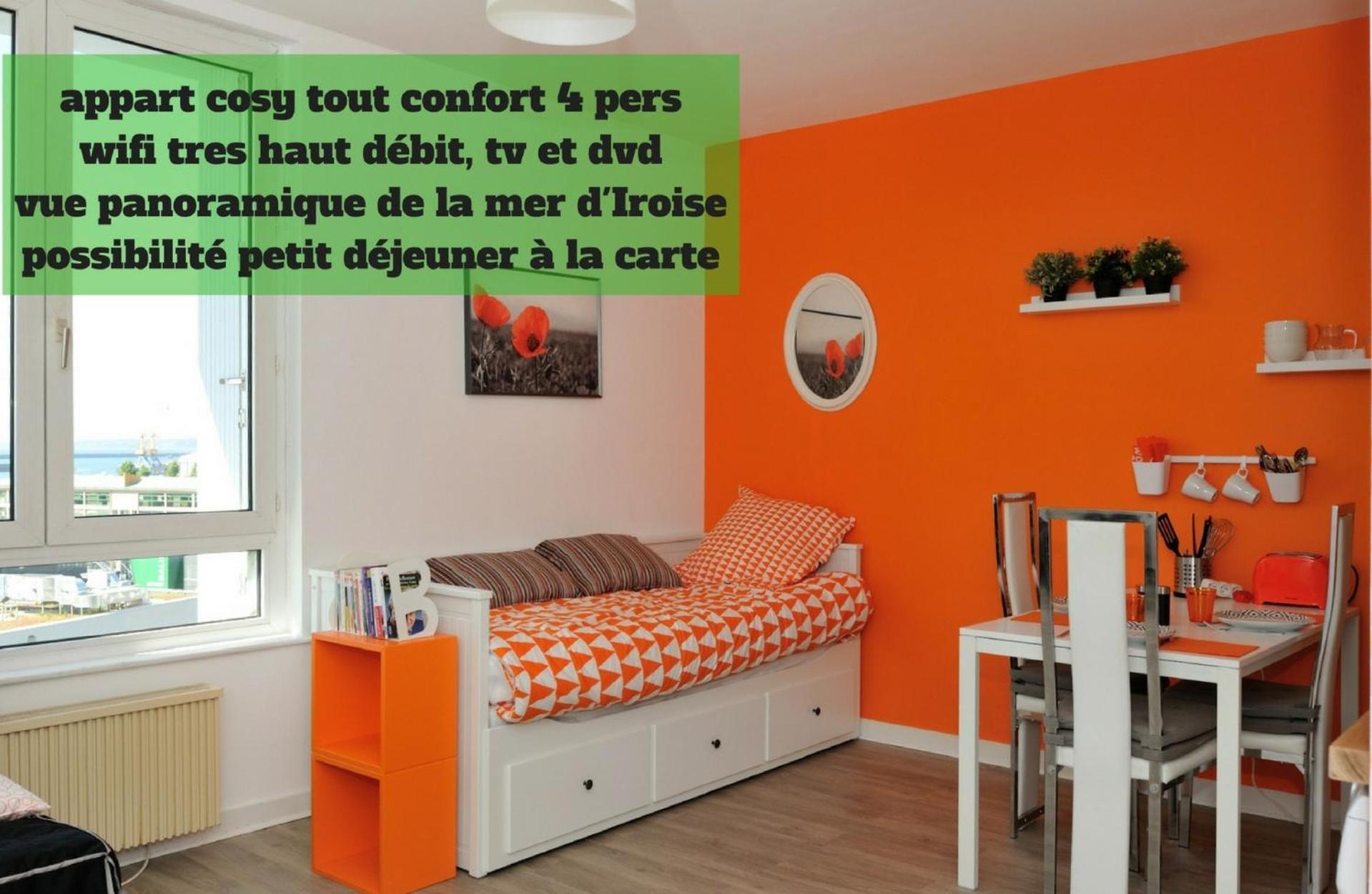 Appart Cosy Brest Appartement Kamer foto